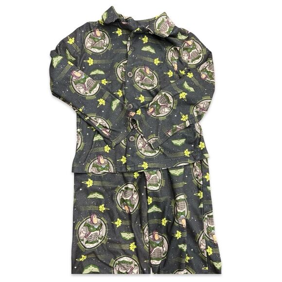 EUC Flannel Buzz Lightyear Pajama Set - Size 6- Disney / Pixar - Picture 3 of 6